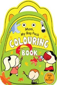 Mom My Bag Pack COLOURING Book green